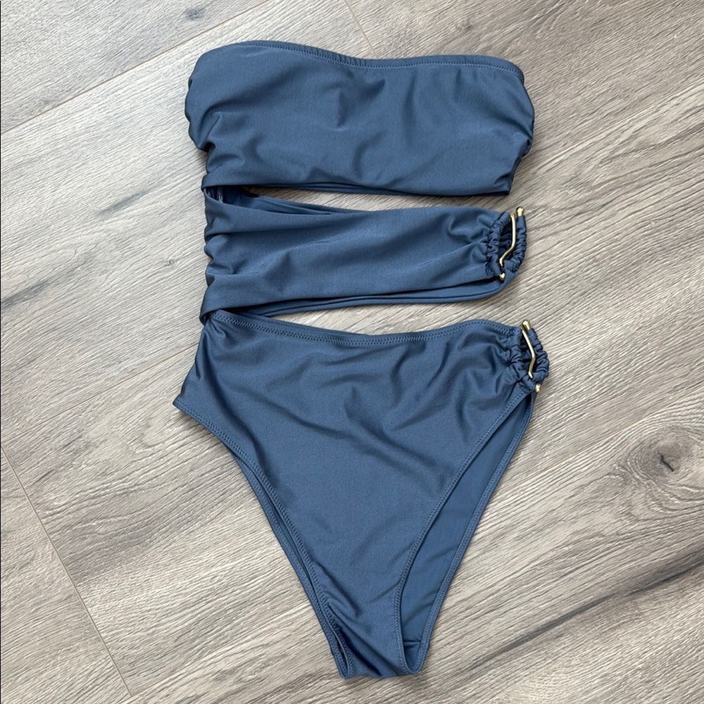 H&M Slate Blue Swimwear